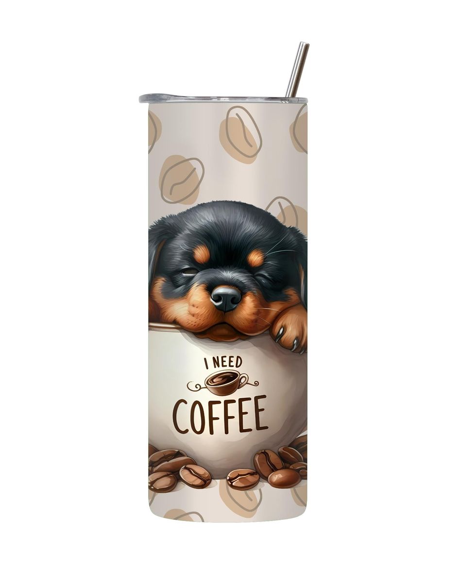 Dog Cup_10 20 Oz Tumbler with Lid and Straw Trendy Coffee Graphic Gift 202 | Shop Today. Get it ...