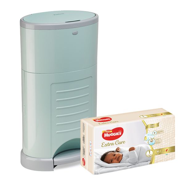 Korbell Bin - 16 Litre Bin - with Huggies Nappies - Mint