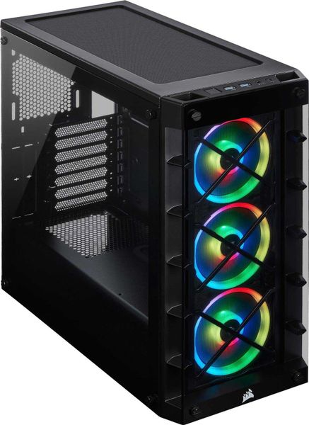 iCUE 465X RGB Mid ATX - 3 x LL120 RGB Fans &amp; Lighting Node Core