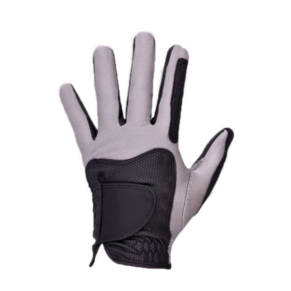 Left Hand Golf Glove Polyester Black Grey M