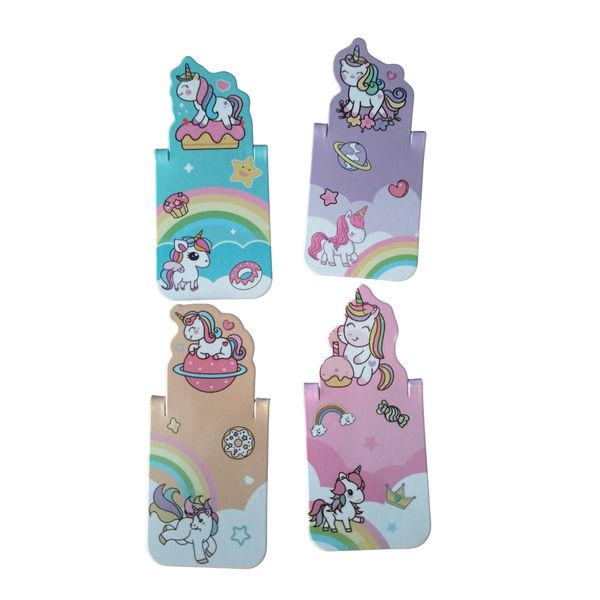 Magnetic Bookmark School Books Unicorn