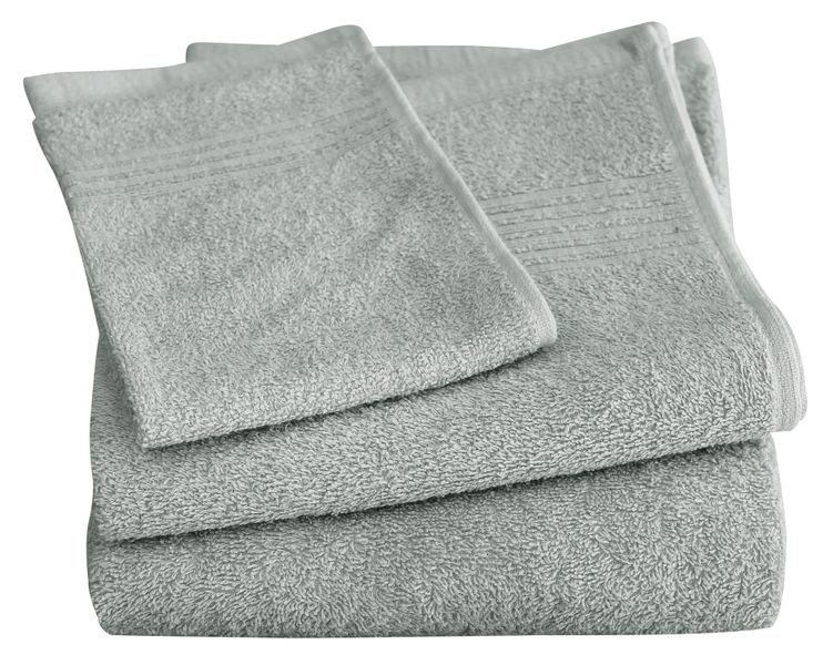 Easyhome Nuovo Bath, Hand, Face Towel Set Light Grey
