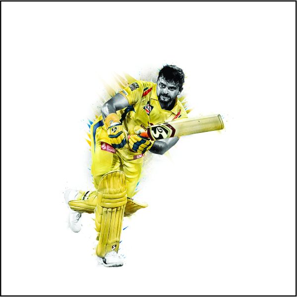 Super King Suresh Raina - A1 Poster