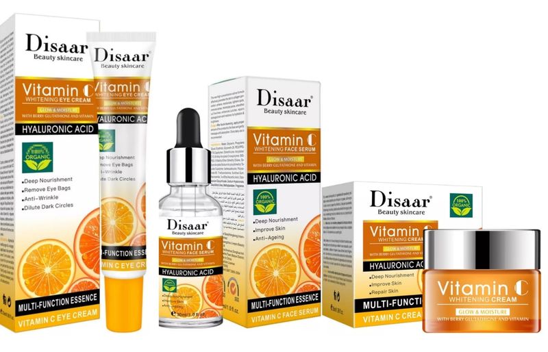 Vitamin C &amp; Hyaluronic Acid Face Serum, Cream &amp; Eye Cream by Style It