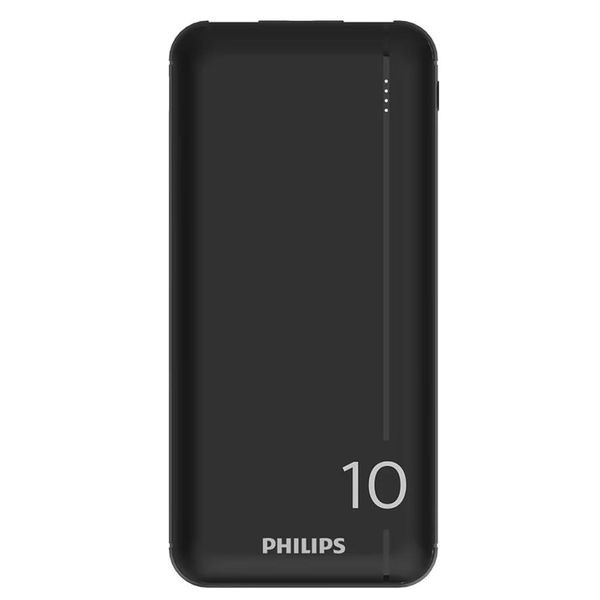 Philips 10,000mAh 20W Power Bank | PD &amp; QC 3.0 Fast Charging - Black