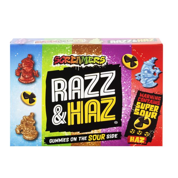 Screamers Razz &amp; HAZ Sour Gummies (4 Pack)