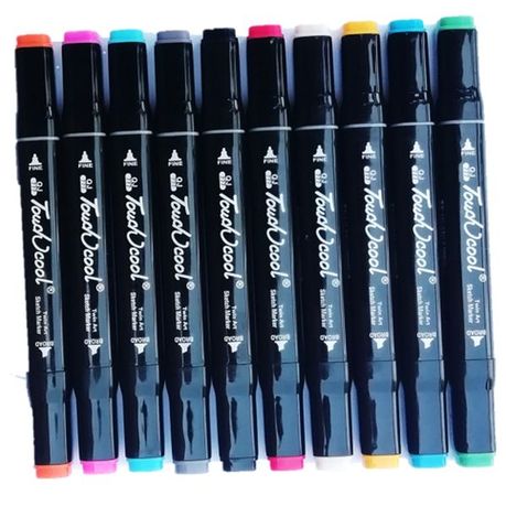 36 Set Touch Cool Dual Tip Alcohol Marker Highlighter Fineliner