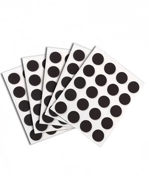 100 Pcs Round Magnets with Adhesive Backing Flexible Self Adhesive Magnets