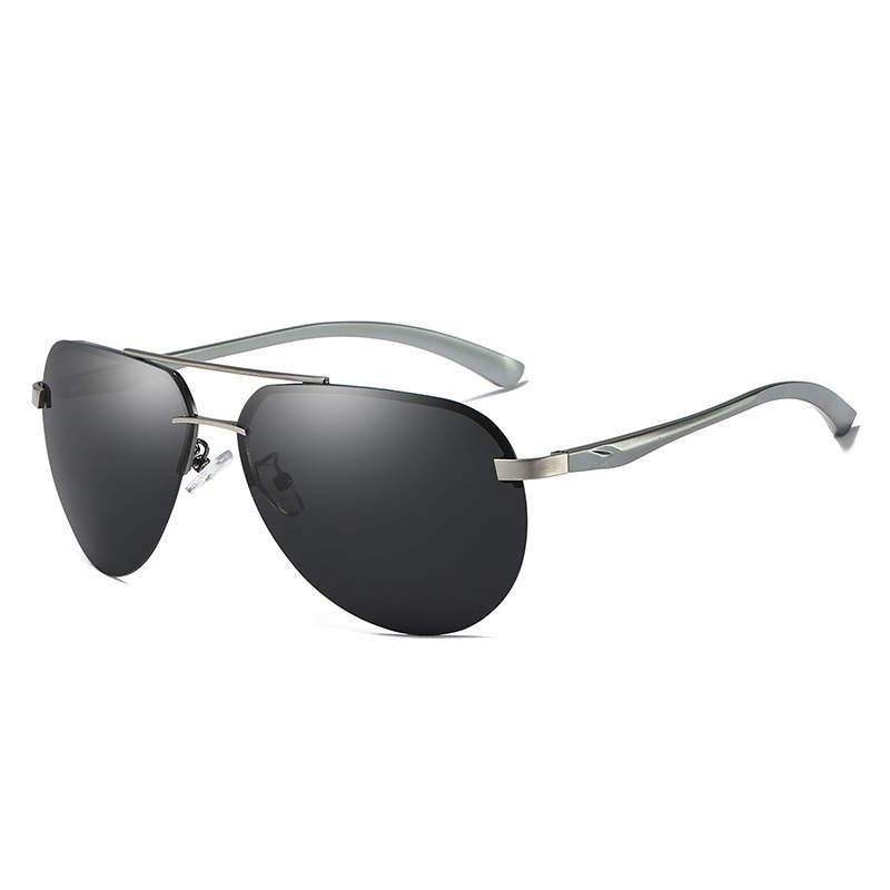 Polarized Aviator Sunglasses - Unisex - Black Lense Silver Frame | Shop ...