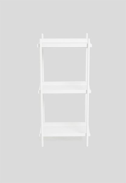 3 Tier Iron Shelf - White
