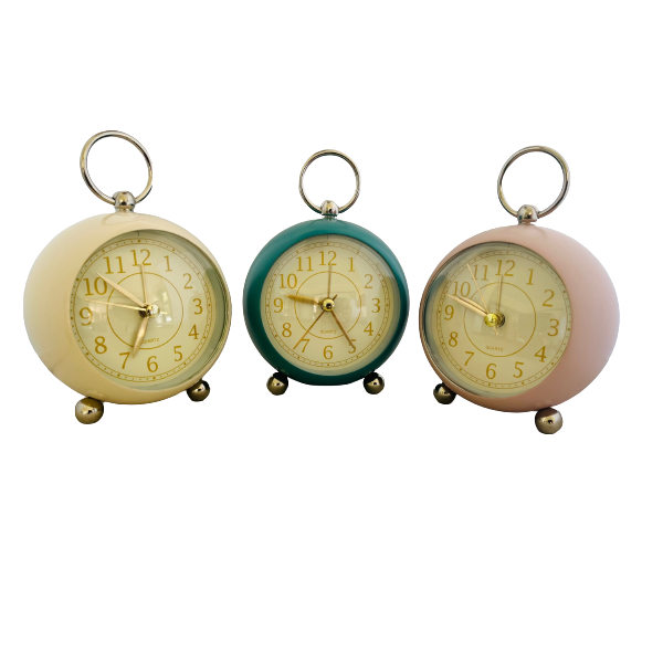 Quartz Alarm/Desk Clock with Light 12.5cm (Set of 3) Buy Online in