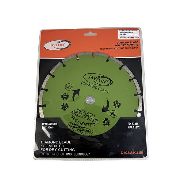 Javelin - Segmented Diamond Saw Blade (230mm)