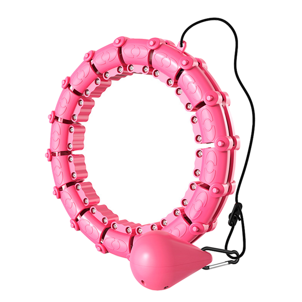 24 Adjustable Knots Exercise Hula Hoop Smart Weighted Fit Hoop