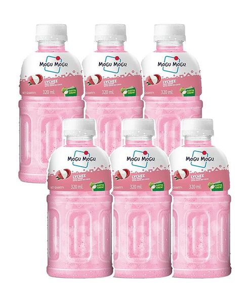 Mogu Mogu Juice Drink 320ml - 6 Pack - Lychee
