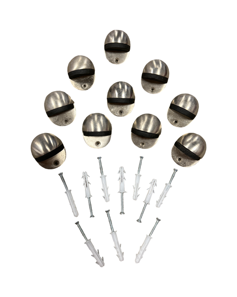 Half Moon Zinc Door Stop Combo 10