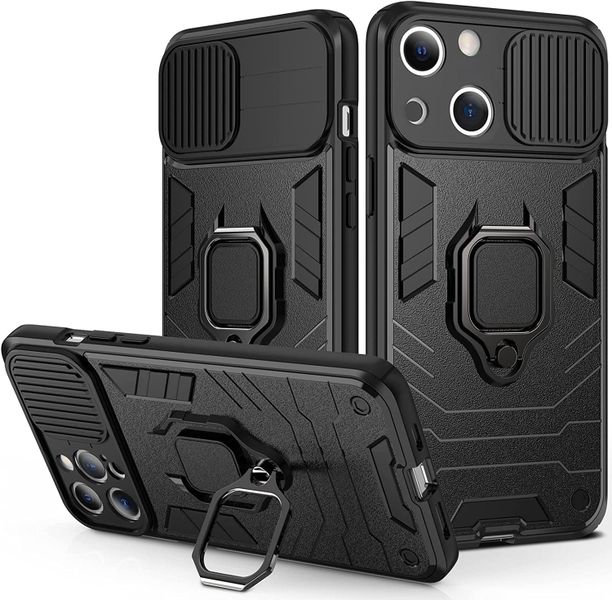 Sliding Camera Case for iPhone 13, kickstand Shockproof Armor 02