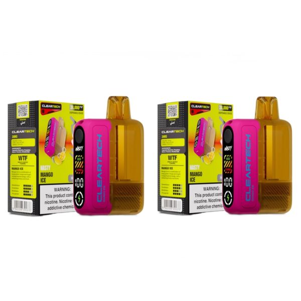 Nasty ClearTech 38000 Puffs Disposable Vape - Mango Ice (Pack of 2)