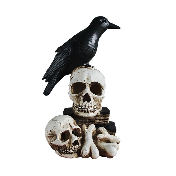 Halloween Decoration Skeleton Crow Lamp - Livingroom or Bedroom Ornament