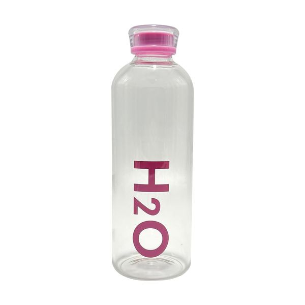 750ml - Reusable H2O Glass Water Bottle - Pink