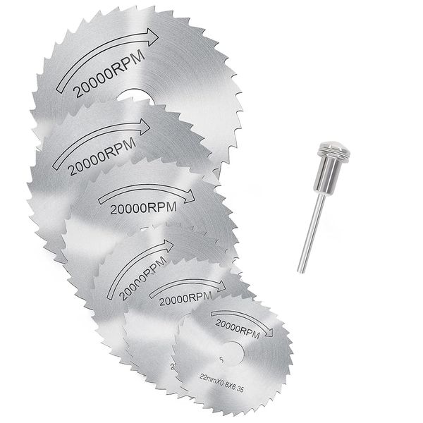 HSS Circular Saw Disc Wheel Cutting Blades With 1/8" Straight Shank