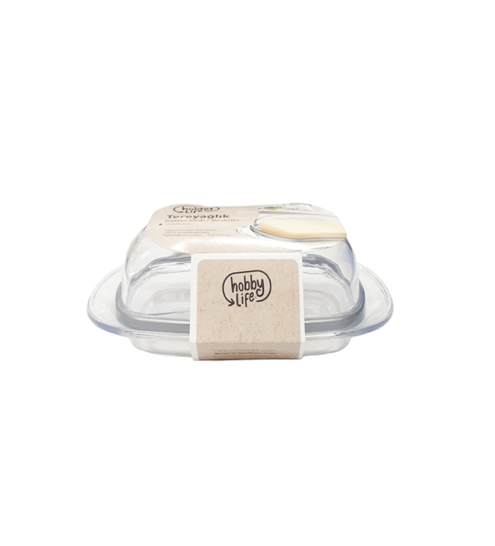Hobby Life High-Quality Transparent Butter Dish ,Holds Up to 450g