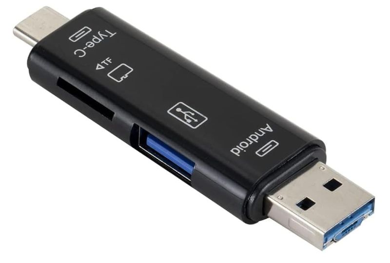 5 in 1 Micro SD Card Reader Adapter Type C Micro USB SD Memory Card