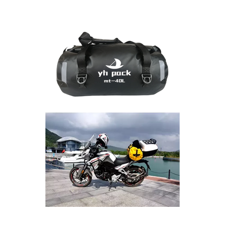 KR Motorcycle Waterproof Rear Duffel Bag 40L