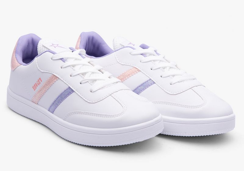 Soviet Kids Isla Fashion Pu Sneaker White/ Lilac