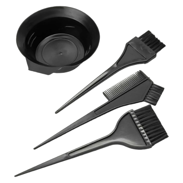 4pcs Hair Dyeing Tool Kit - Black