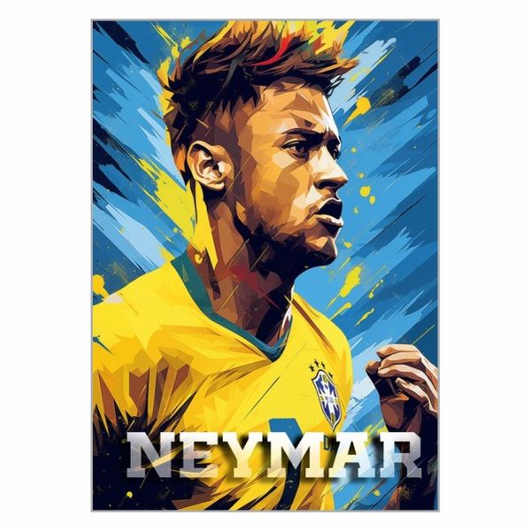 Neymar Brazil Painting Poster - A1