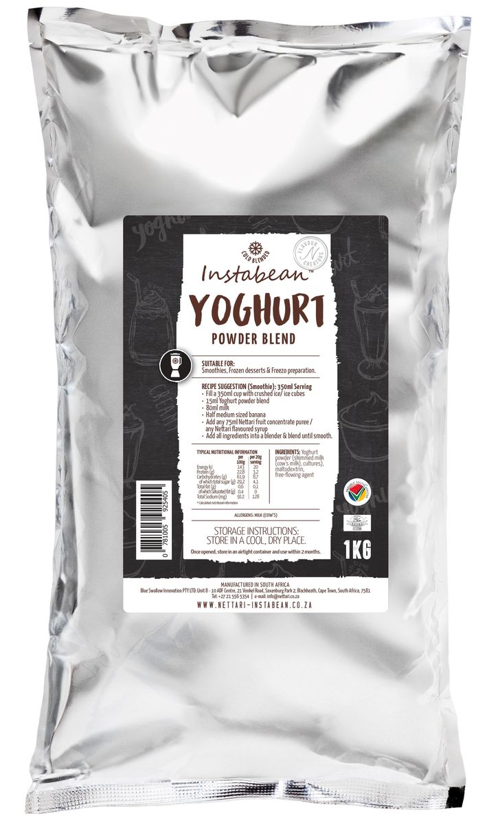 Instabean Yogurt Powder Blend 1kg Refill Pack