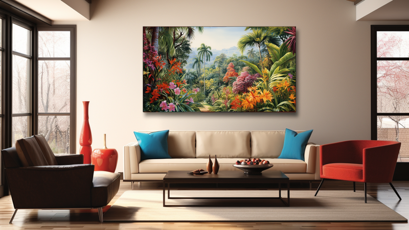 Canvas Wall Art - Tranquil Tropics Abstract - HD0236