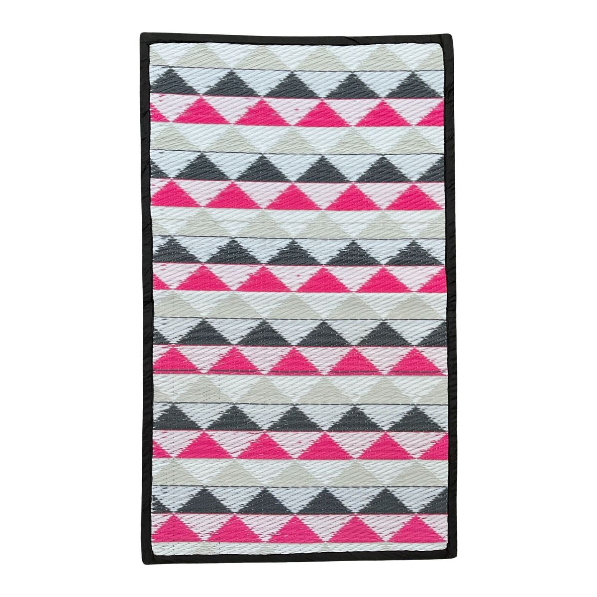 Rug It Up Indoor / Outdoor Plastic Rug - Triangles Pink - 100 x 60cm ...