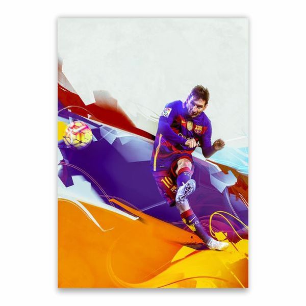 Lionel Messi Free-Kick Poster - A1