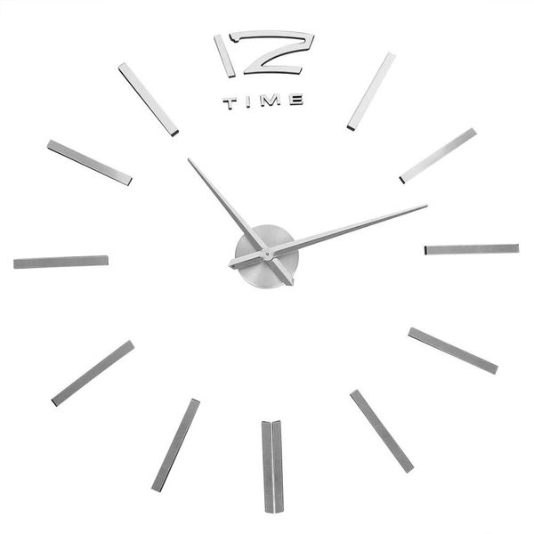 DIY 3D Acrylic Wall Sticker Clock for Family Office Decor