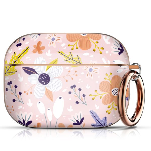 Stylish Case for AirPods Pro 2 Case (2022) with Keychain, Protective Case
