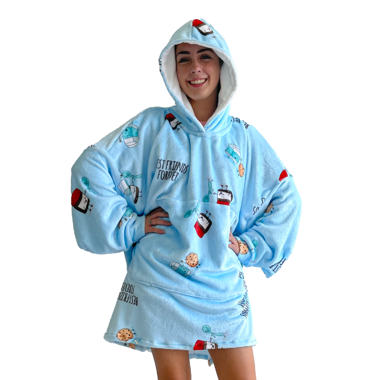 Oversized Fleece Blanket Hoodie Best Friends Forever Shop Today