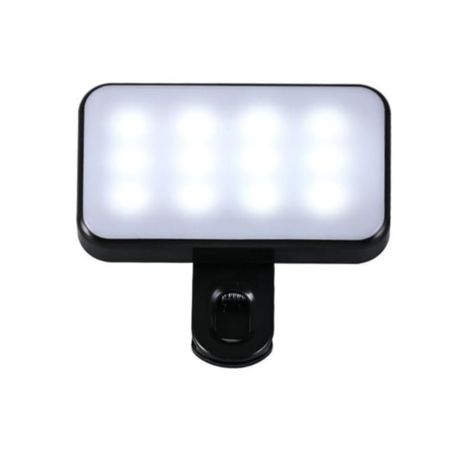 Selfie Light With Soft Diffuser And Clip-on, 3 Color Modes, Echargeable Image