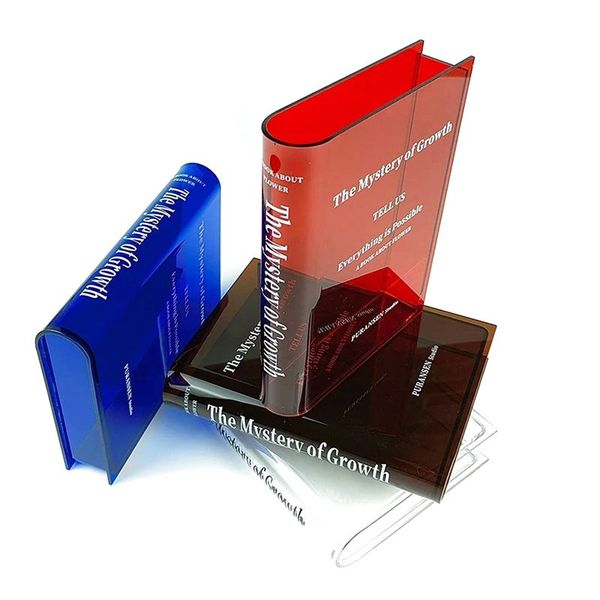 Acrylic Book Vase Simple Living Room Flower Arrangement
