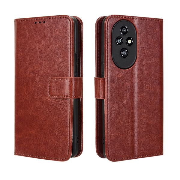 Leather Cover compatible for Honor 200 5G Shockproof Retro Case