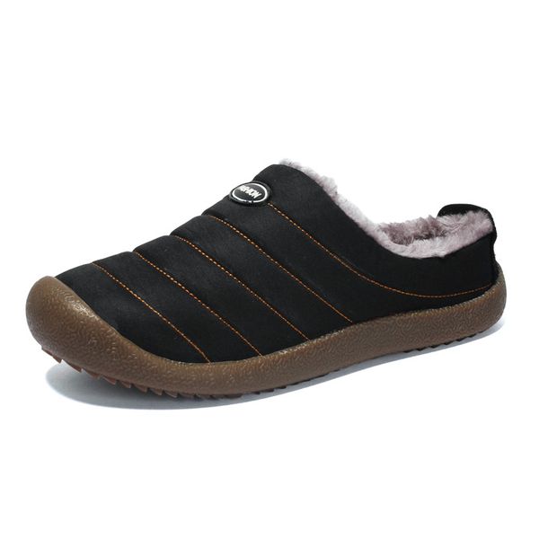 Men's Waterproof Warm Plush Winter Slippers