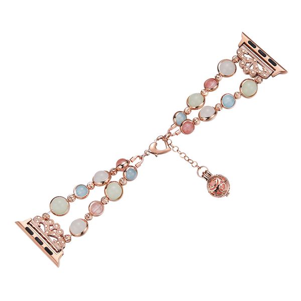 Jewelry Bracelet Replacement Band Metal Strap for iWatch 38/40mm - Golden