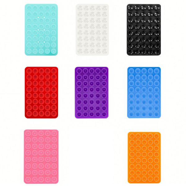 8pcs Mobile Phone Holder Silicone Double-Sided Suction Cup Shooting Bracket