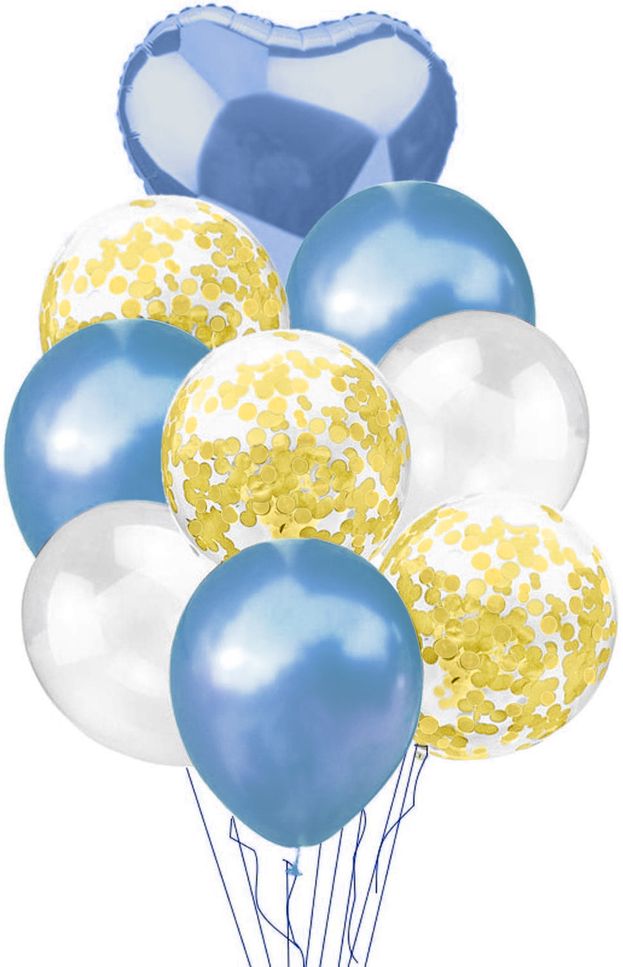 BubbleBean - Royal Blue & Gold Bunch Balloons | Shop Today. Get it ...