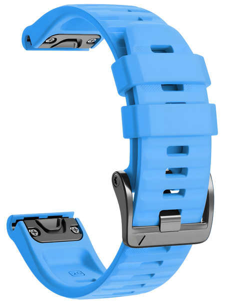 Silicone Band for Garmin Fenix 8 (47mm) - Light Blue