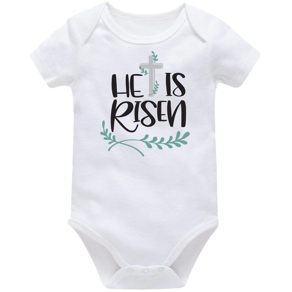 Hip Seat Mom He Is Risen Christian Easter Baby Vest Bodysuit Onesie