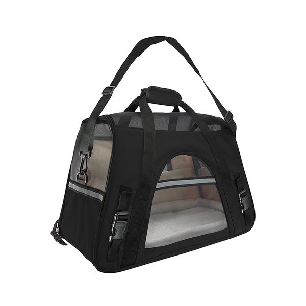 Portable Foldable Soft Sided Pet Travel Carrier Handbag for Small Dogs/Cats