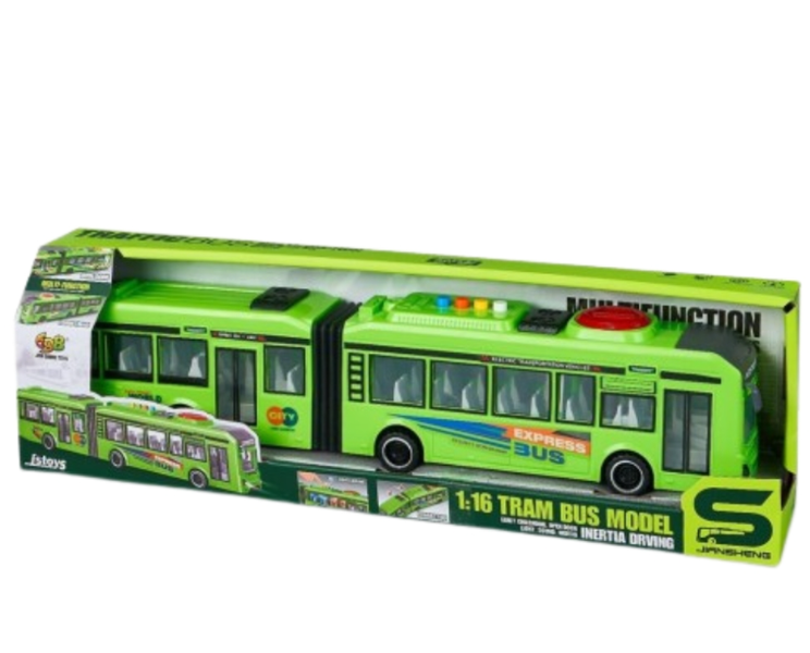Sammag Biz Bus With Friction, Sounds And Lights -City Bus