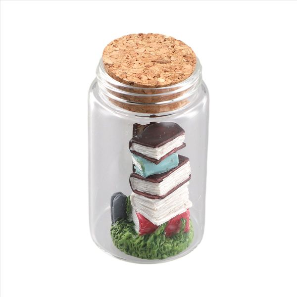Miniature Library Decor Miniature Book Ladder Ornaments B