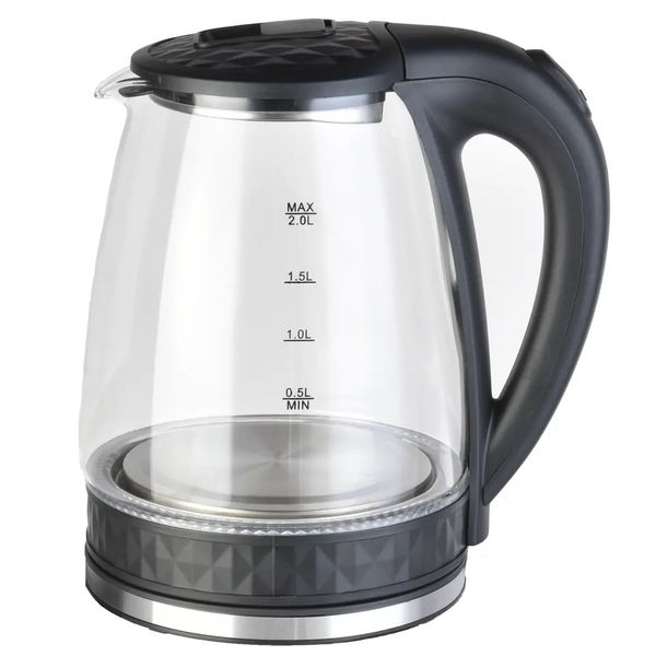 RAF 2L Borosilicate Glass Electric LED Light Kettle